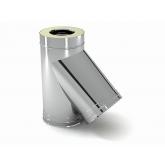 Сэндвич-тройник 135° Ø150/220, AISI 430/439 0,8мм/0,5мм